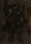 Hugo Mayer, oil painting, police, terror